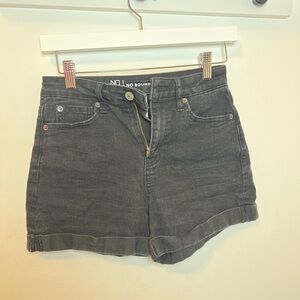No Boundaries Women's Dark Gray Jean Shorts